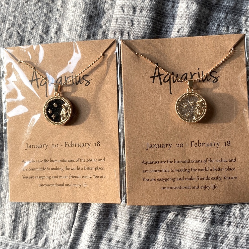 Zodiac Aquarius necklace